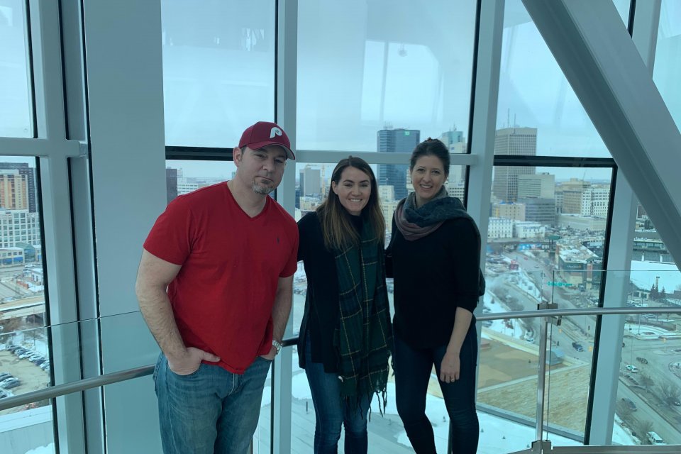 The top of the Canadian Museum for Human Rights